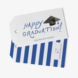 Custom Happy Graduation Gift Tags (set of 24) Holiday Gift Wrap Embellishments