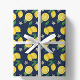 Lemon Gift Wrap, Set of 5 Sheets Holiday Gift Wrap