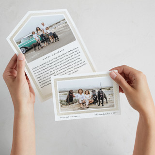 Drawn Frame All-in-One Foil-Pressed Holiday Cards