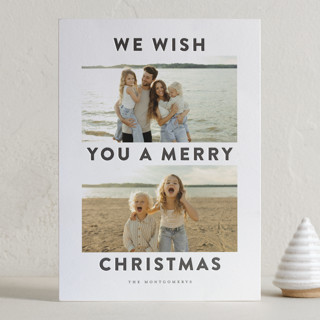 Merry Days Letterpress Holiday Photo Cards