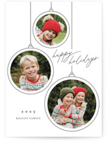 Ornaments Letterpress Holiday Photo Cards