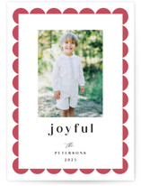Joyful Edge Letterpress Holiday Photo Cards