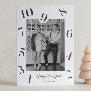 Count Down Letterpress Holiday Photo Cards