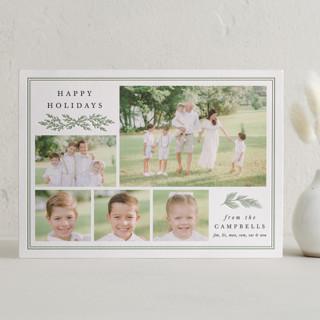 Merry Motif Letterpress Holiday Photo Cards