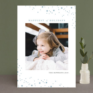 Graceful Letterpress Holiday Photo Cards