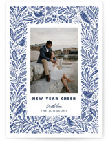 Blue Jays Letterpress Holiday Photo Cards