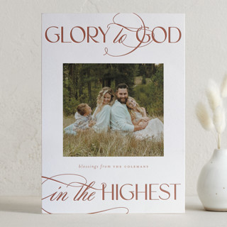 In the Highest Letterpress Holiday Photo Cards