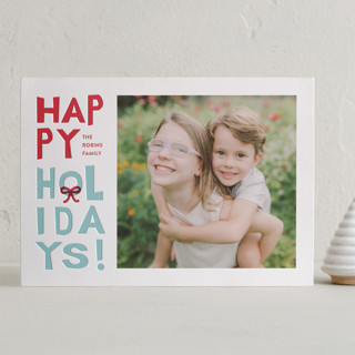Whimsy Letters Letterpress Holiday Photo Cards