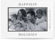 Cinema Letterpress Holiday Photo Mount Cards