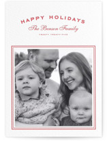 Summer Story Letterpress Holiday Photo Mount Cards