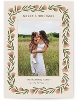 wreath wrap Holiday Photo Mount Cards