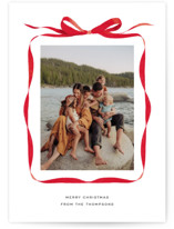 Bow Holiday Photo Mount Cards