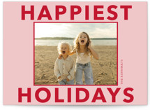 Shiny Holiday Holiday Photo Mount Cards