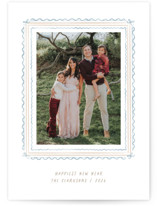 Hand-drawn ribbon frame Holiday Photo Mount Cards
