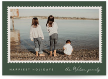 Stamped Holiday Photo Mount Cards
