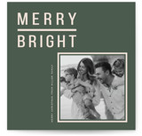 Modern & Merry Holiday Photo Mount Cards