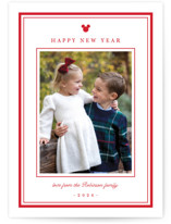 Mickey classic preppy Holiday Photo Mount Cards