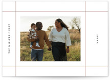 Simple Grid Holiday Photo Mount Cards
