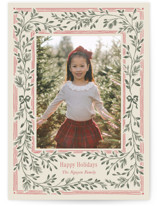 Merry Greenery Holiday Photo Mount Cards