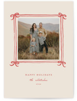 Tied Up With String Holiday Photo Mount Cards