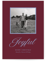 Contrasting Holiday Photo Mount Cards