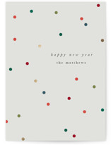 confetti christmas Foil-Pressed Holiday Cards