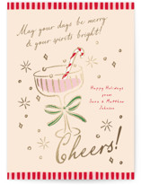 Festive Spirit Foil-Pressed Holiday Cards