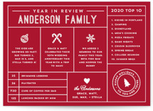 Icons Year in Review Holiday Cards