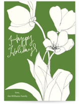 Floral Wave Holiday Cards