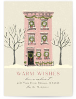 Festive Brownstone Holiday Cards