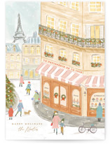 City Sidewalk IV Holiday Cards