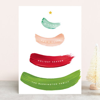 Paint Swatch Tree Holiday Cards