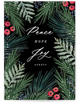 Pine and Berry Holiday Cards