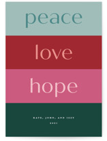 Linear Blessings Holiday Cards