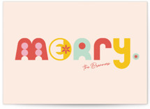 Retro Merry Holiday Cards
