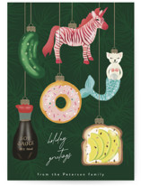 Quirky Ornaments Holiday Cards