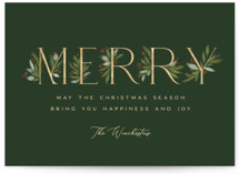 Botanical Merry Holiday Cards