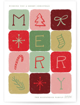 Merry Colorblock Holiday Cards