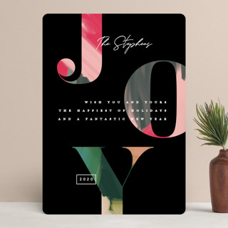 Festive paint Holiday Cards
