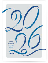 Ribbon year Holiday Cards