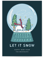 Snow Globe Holiday Cards