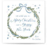 handmade wreath Holiday Cards