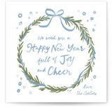 handmade wreath Holiday Cards