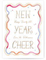 New year Squiggle Holiday Cards