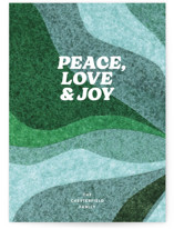 groovy swirl Holiday Cards