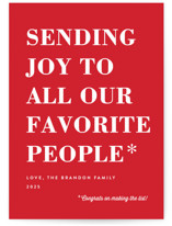 You Made the List Holiday Cards
