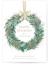 Natural Wreath Holiday Cards