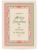Embroidered heritage Holiday Cards