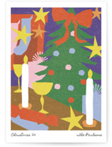 Cut paper party Holiday Cards