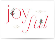 Joyful Type Holiday Cards